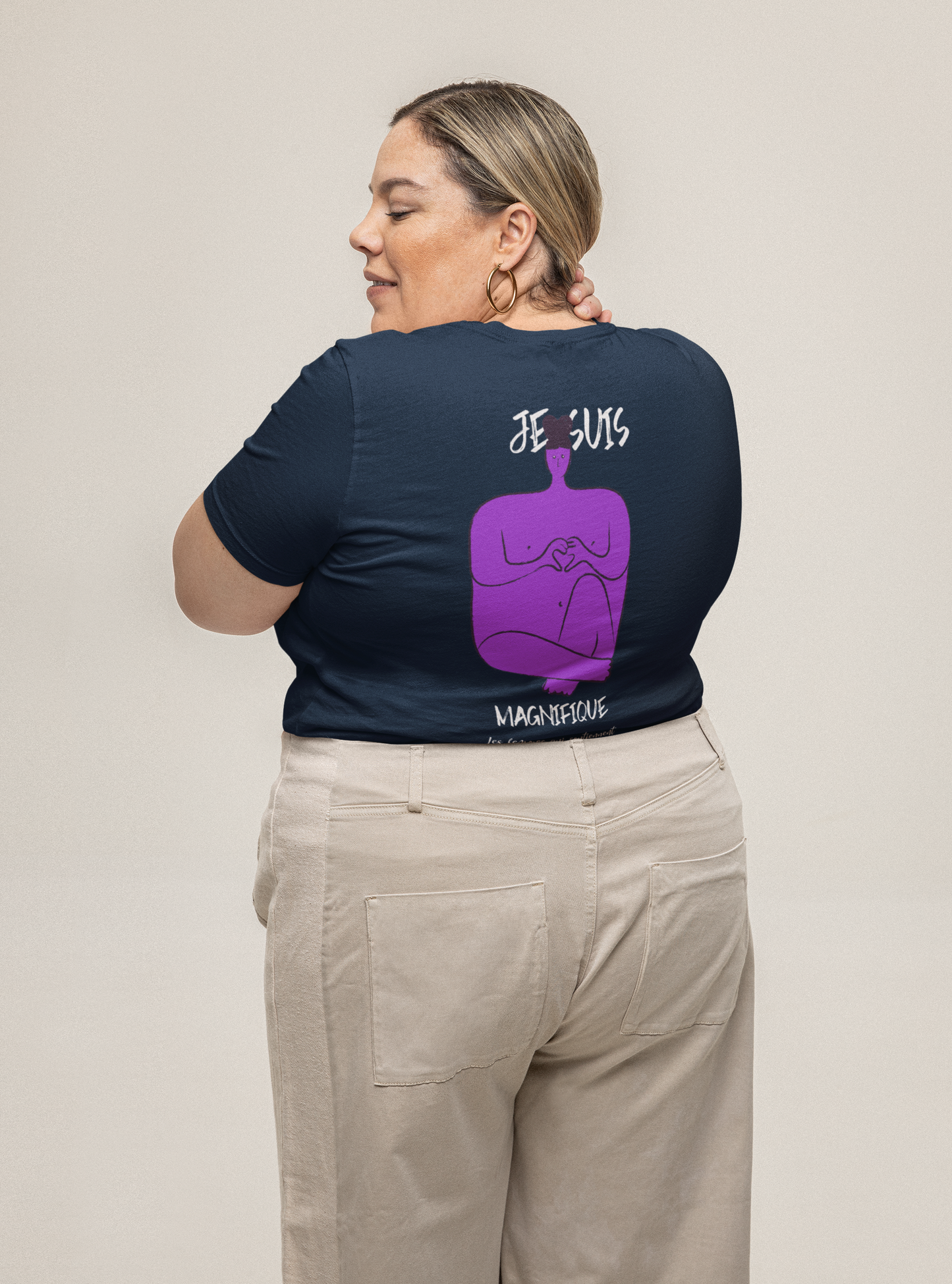 T-shirt à imprimer ''je suis magnifique'' pour adulte