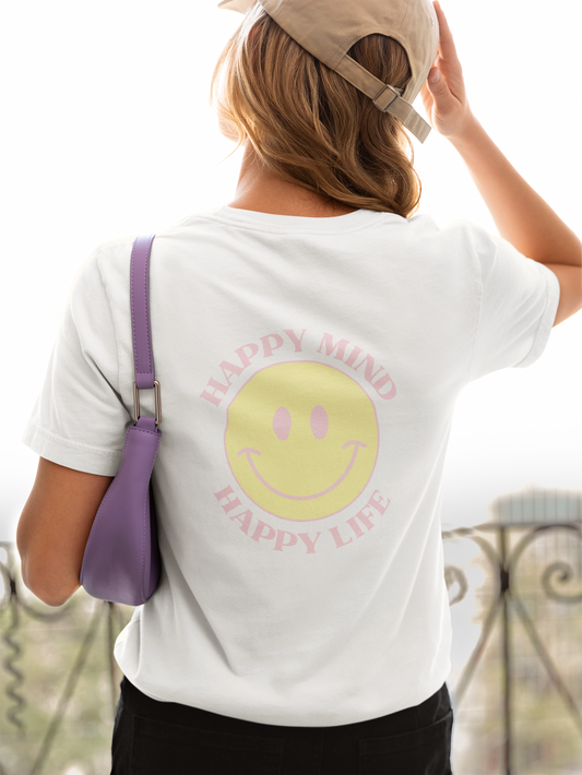 Vintage t-shirt HAPPY MIND - adulte