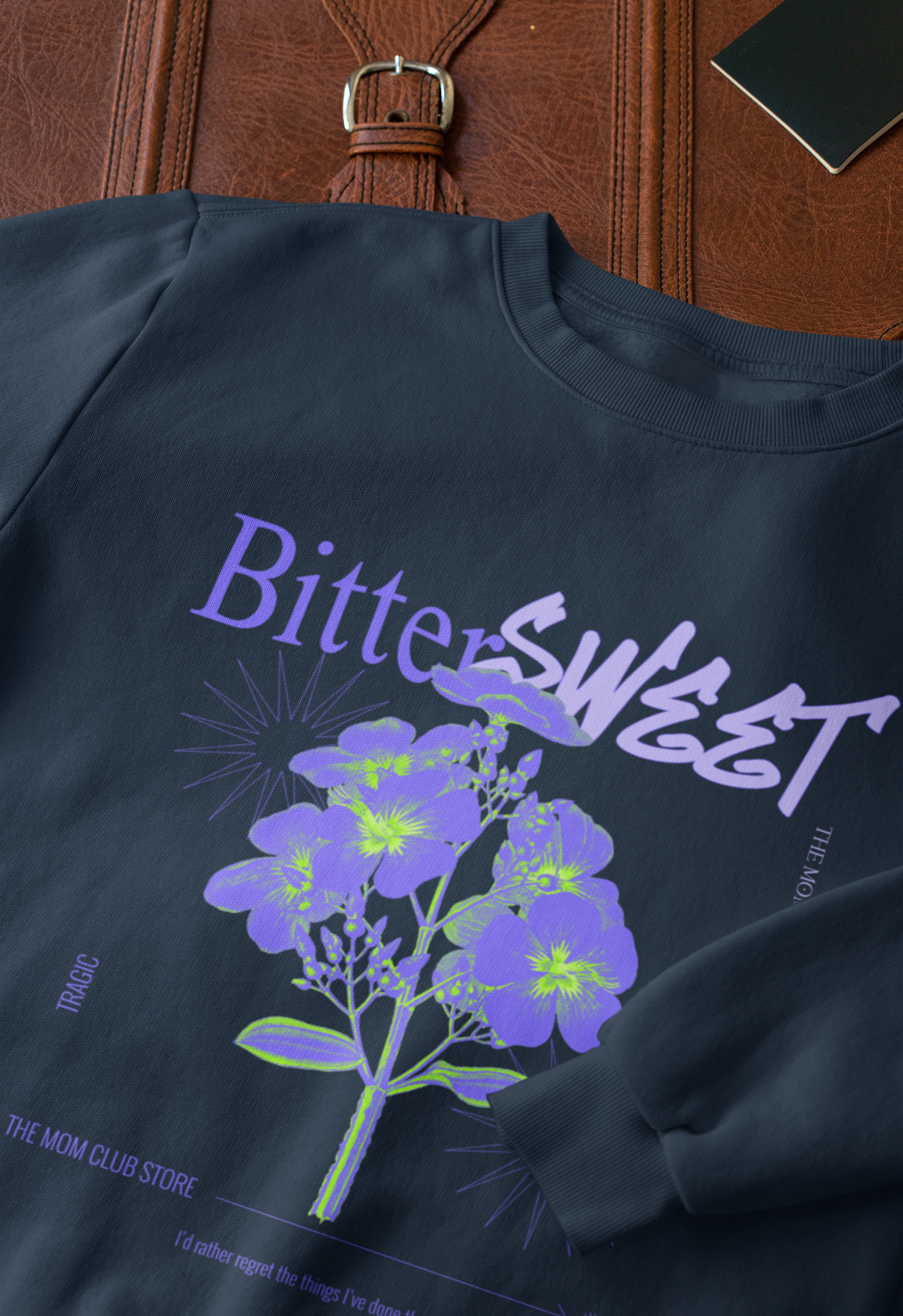 Short-sleeved t-shirt with unisex print -BITTER SWEET- for adults