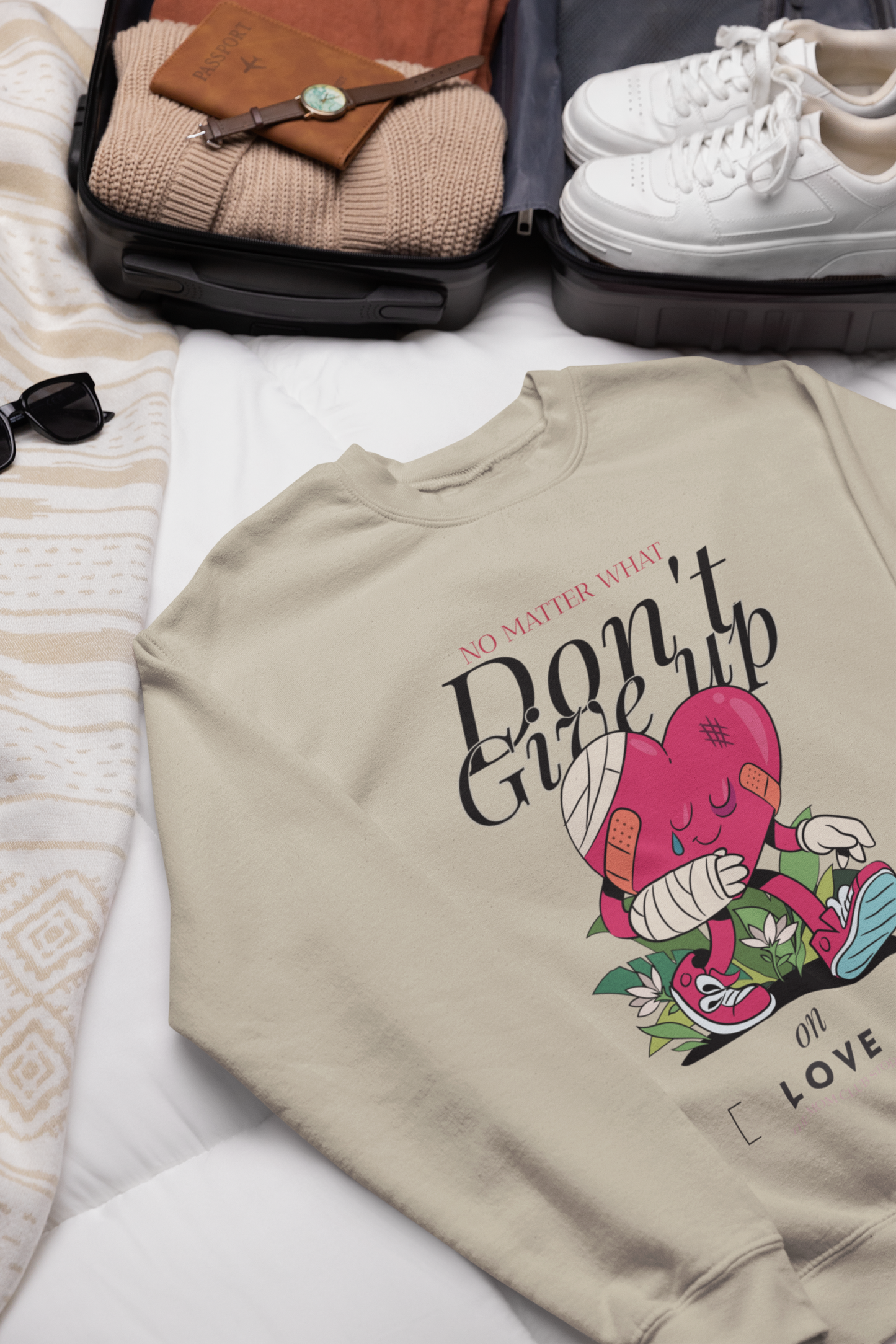 Never give up on LOVE sweatshirt