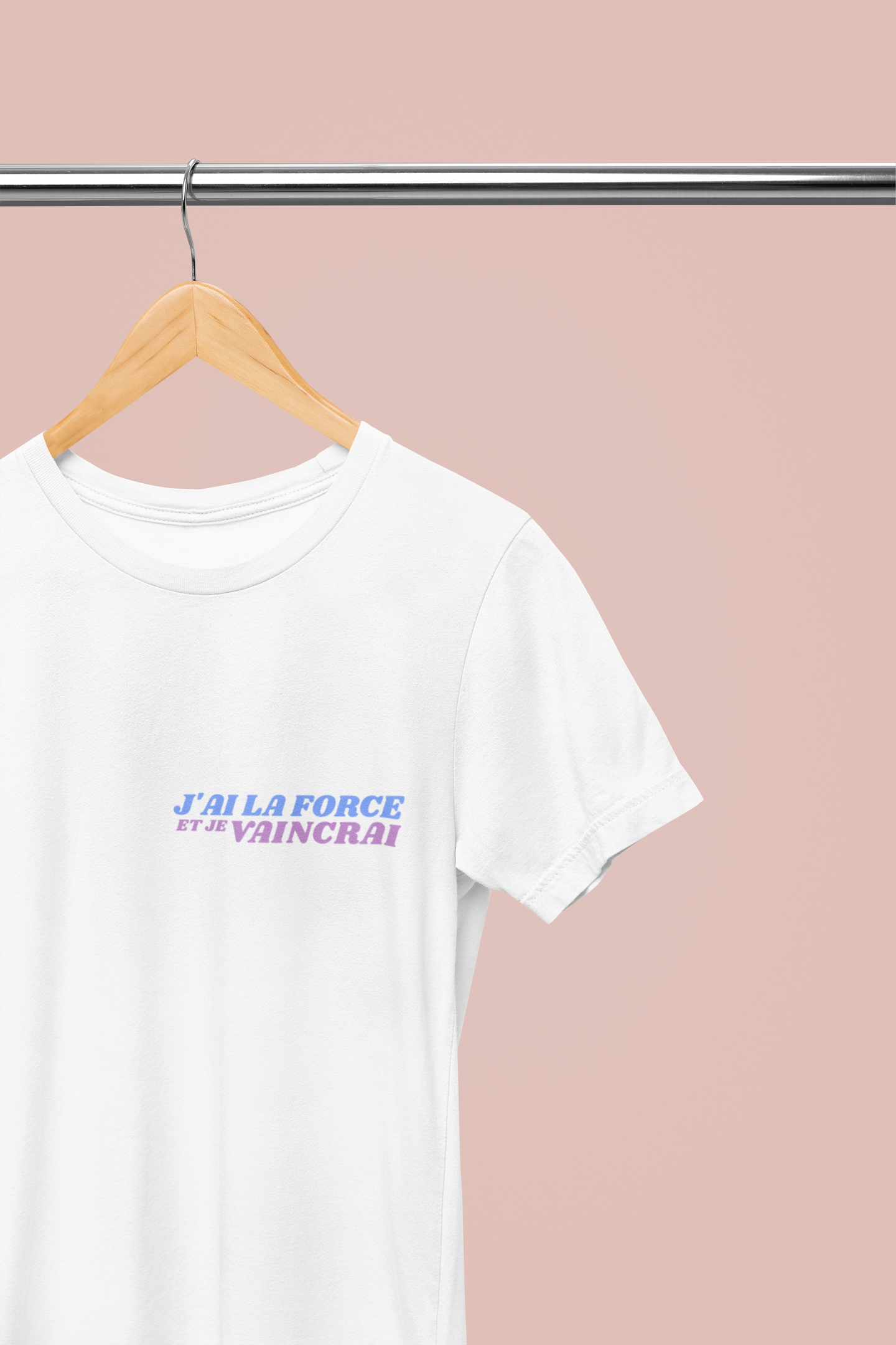T-shirt à imprimer -J'AI LA FORCE- pour adulte