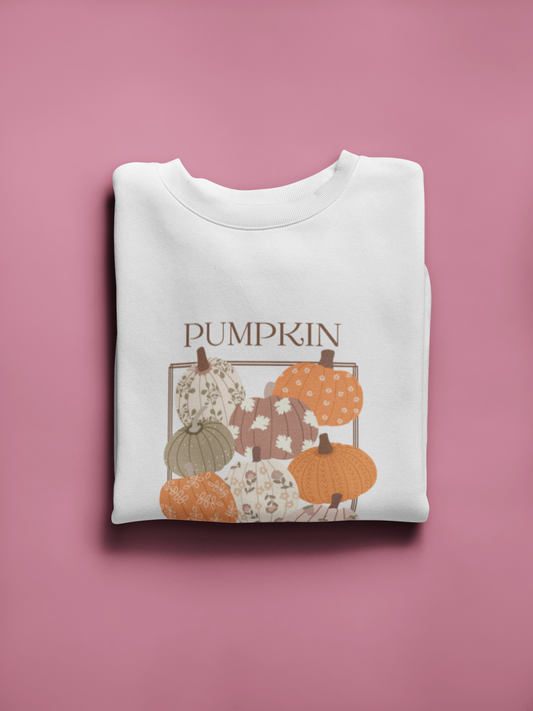 Sweatshirt crewneck à imprimer -PUMPKIN SEASON- unisexe pour adulte