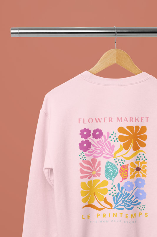 Sweatshirt crewneck -FLOWER MARKET- pour adulte
