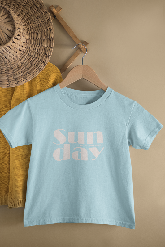 SUNDAY unisex print short-sleeved t-shirt for 6m-24m