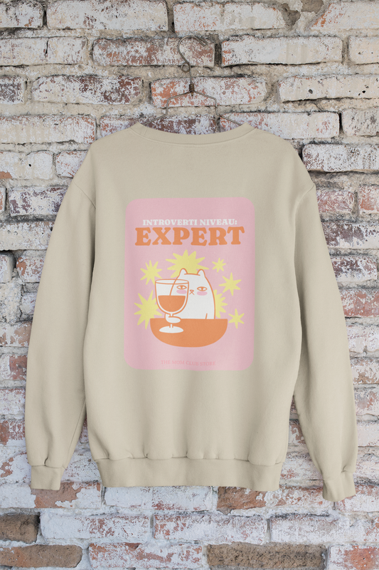 Crewneck sweatshirt -introvert level: EXPERT- for adults