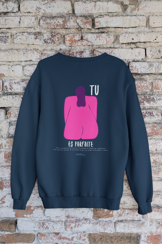 ''You're perfect'' crewneck sweatshirt for adults
