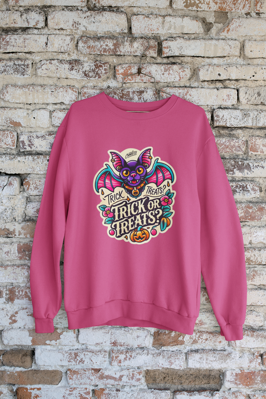 Sweatshirt crewneck à imprimer -CHAUVE SOURIS- unisexe pour adulte