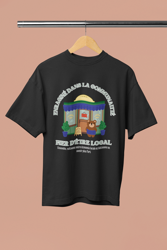ENCOURAGE LOCAL bear printable t-shirt - for adults