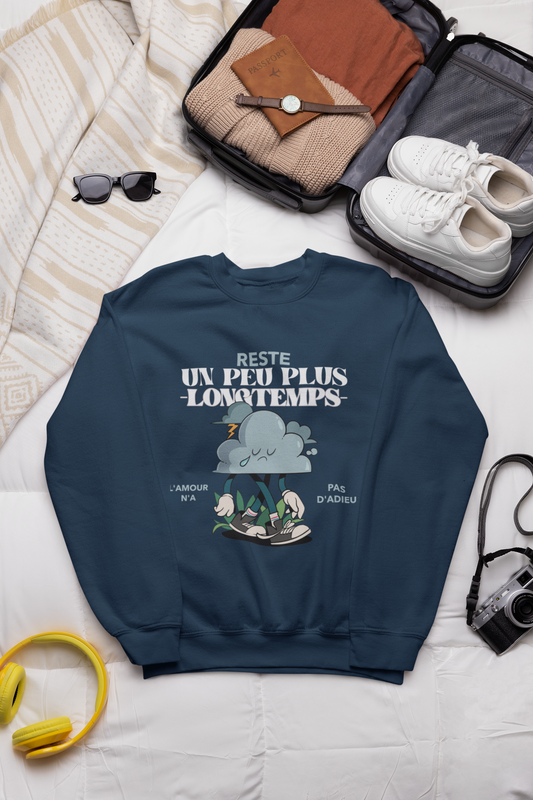 Crewneck sweatshirt -STAY A LITTLE- for adults